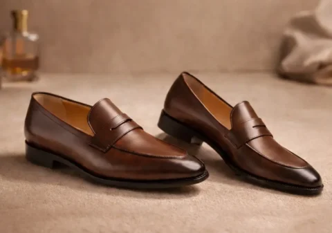 Premium men's casual shoes collection by The Deer Footwear, stylish leather and suede slip-ons for everyday comfort