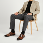 Onyx Black Woven Bit Loafers